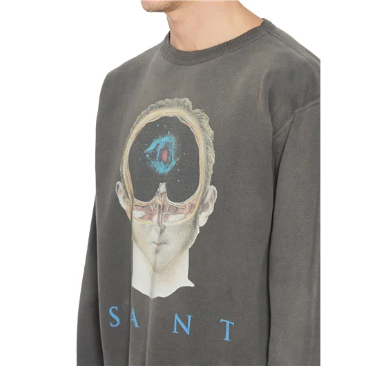 SAINT MXXXXXX FELPA IN COTONE CON STAMPA