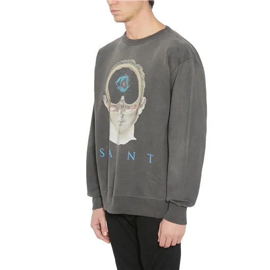 SAINT MXXXXXX FELPA IN COTONE CON STAMPA