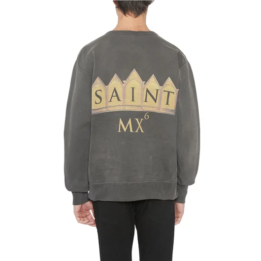 SAINT MXXXXXX FELPA IN COTONE CON STAMPA