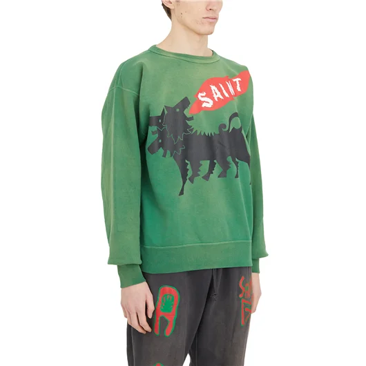 SAINT MXXXXXX FELPA IN COTONE STAMPA CERBERUS