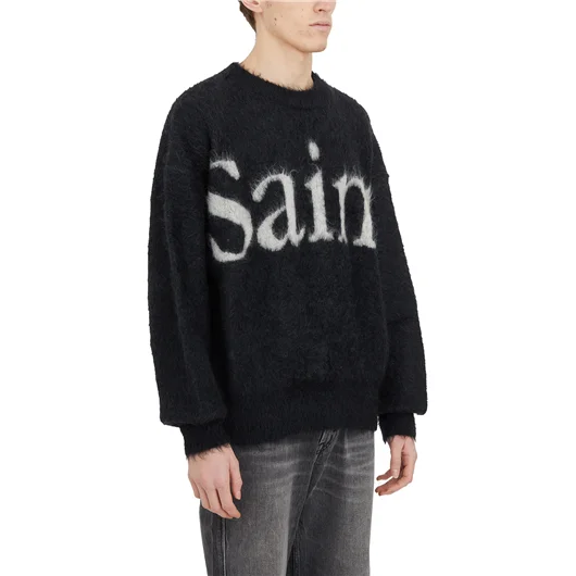 SAINT MXXXXXX MAGLIA IN MOHAIR LOGO