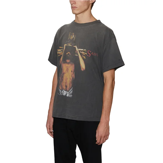 SAINT MXXXXXX T-SHIRT IN COTONE CON STAMPA