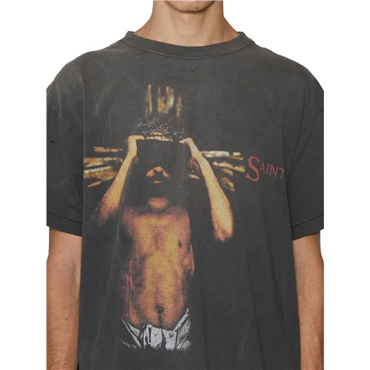 SAINT MXXXXXX T-SHIRT IN COTONE CON STAMPA