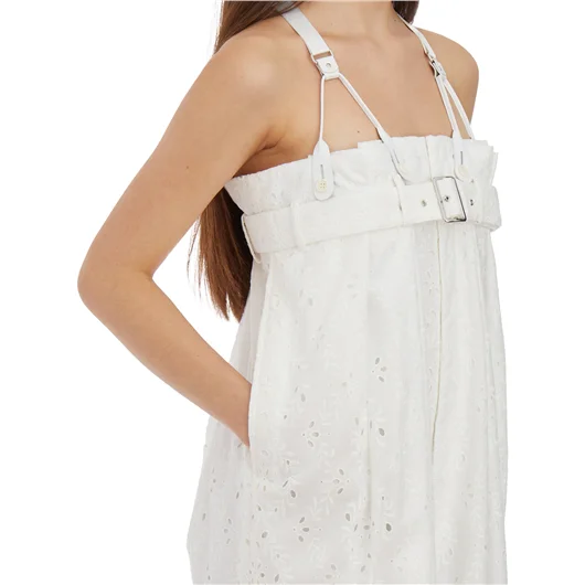 COMME DES GARCONS NOIR SALOPETTE CON RICAMI FLOREALI