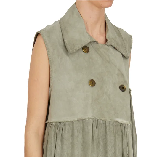 SANCTAMUERTE GILET LUNGO COMBINATO
