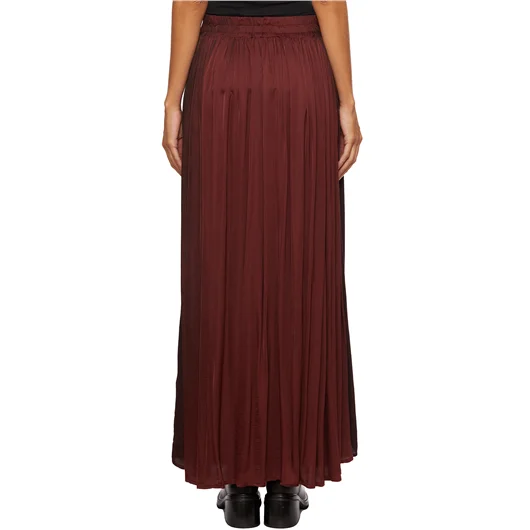 SANCTAMUERTE GONNA LUNGA IN RASO