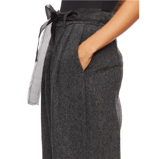 SANCTAMUERTE PANTALONE IN PANNO DI LANA