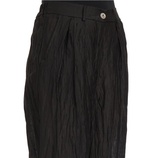 SANCTAMUERTE PANTALONI A PALAZZO IN LINO