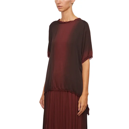 SANCTAMUERTE T-SHIRT ASIMMETRICA DEGRADE'