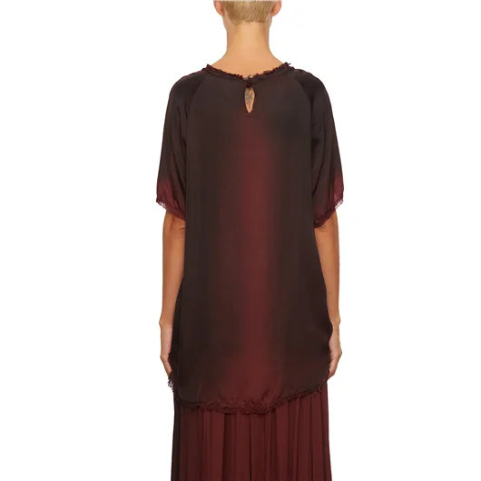 SANCTAMUERTE T-SHIRT ASIMMETRICA DEGRADE'