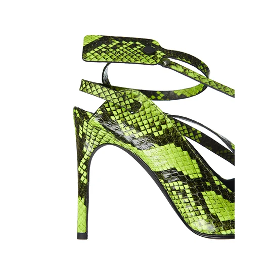 OFF-WHITE CO VIRGIL ABLOH SANDALO PITONATO CON CINTURINO