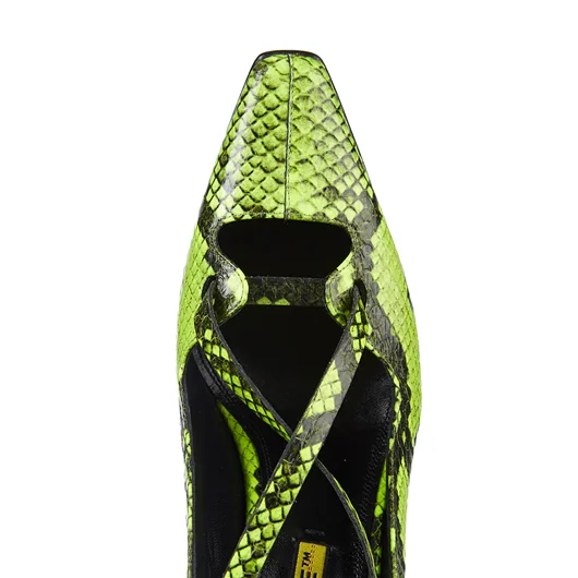 OFF-WHITE CO VIRGIL ABLOH SANDALO PITONATO CON CINTURINO