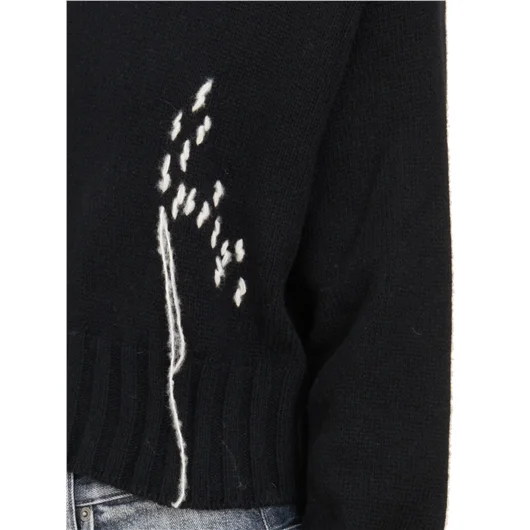 SERIENUMERICA MAGLIA CROP IN CASHMERE