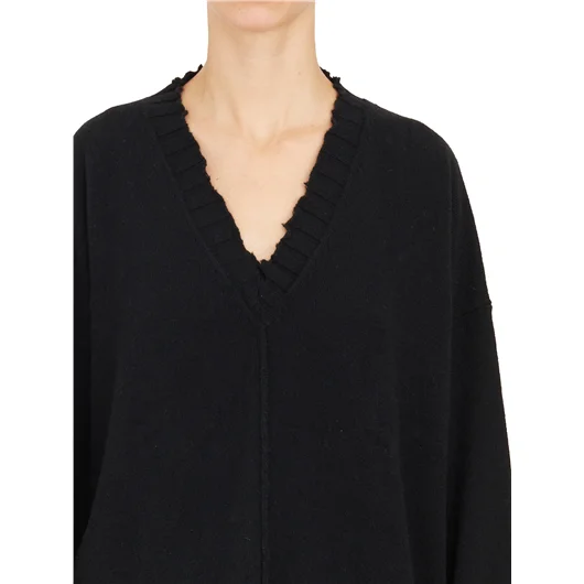 SERIENUMERICA MAGLIA IN CASHMERE SCOLLO A V