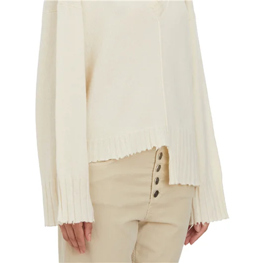 SERIENUMERICA MAGLIA IN CASHMERE SCOLLO A V