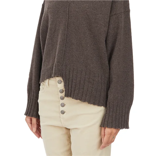 SERIENUMERICA MAGLIA IN CASHMERE SCOLLO A V