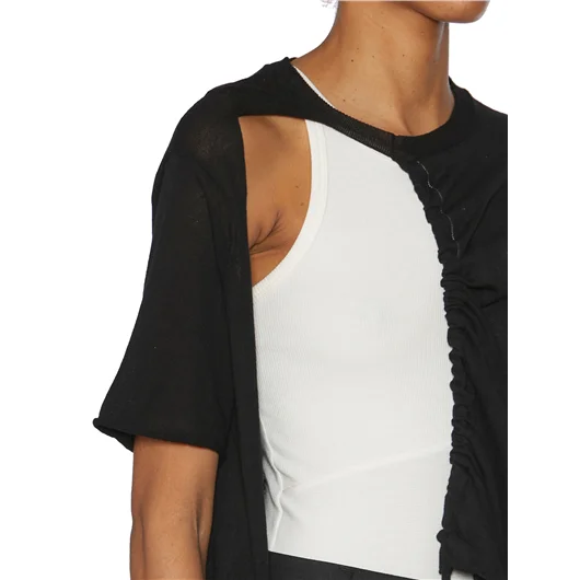 SERIENUMERICA T-SHIRT LAVORATA A MAGLIA