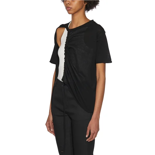 SERIENUMERICA T-SHIRT LAVORATA A MAGLIA