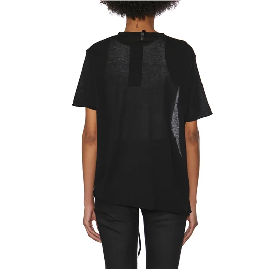 SERIENUMERICA T-SHIRT LAVORATA A MAGLIA