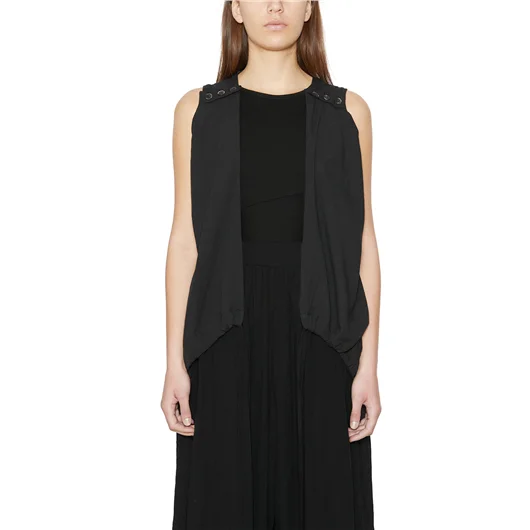 STUDIO B3 GILET TOP IN COTONE