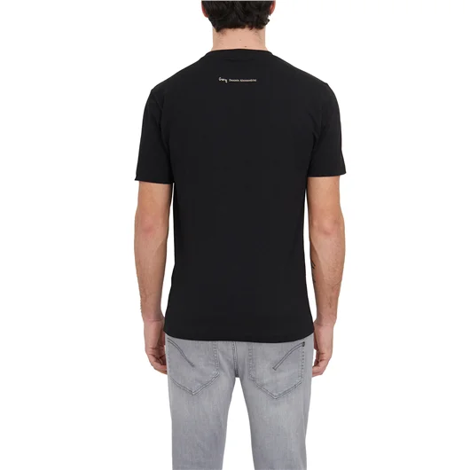 DANIELE ALESSANDRINI T-SHIRT GIROCOLLO IN COTONE STRETCH