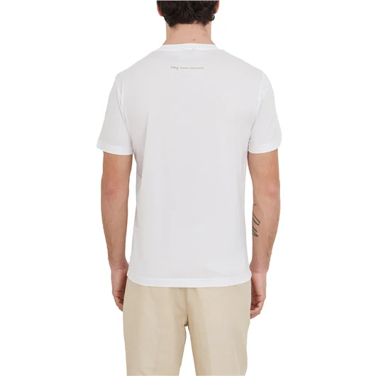 DANIELE ALESSANDRINI T-SHIRT GIROCOLLO IN COTONE STRETCH