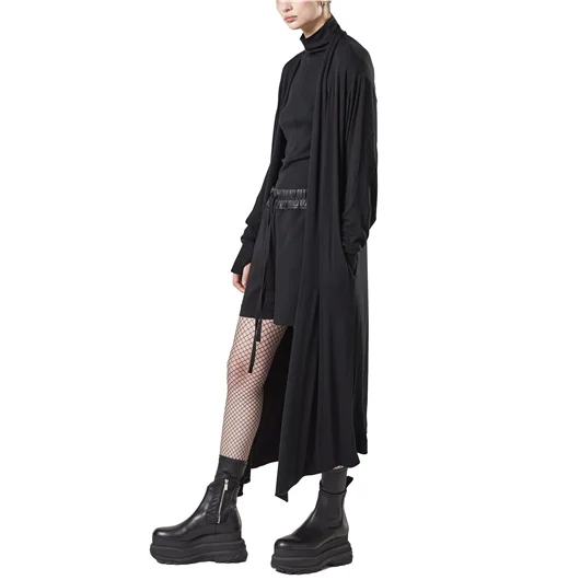 THOM KROM CARDIGAN LUNGO IN VISCOSA