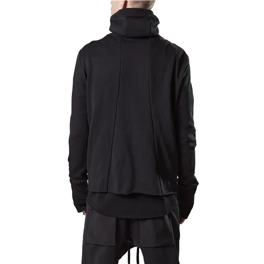 THOM KROM FELPA COLLO ALTO IN COTONE