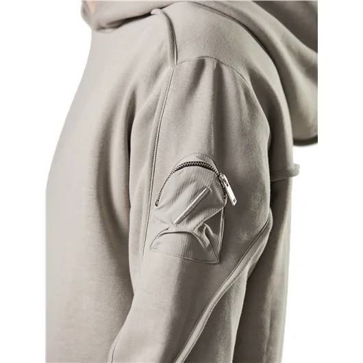 THOM KROM FELPA CON CAPPUCCIO E TASCHINO