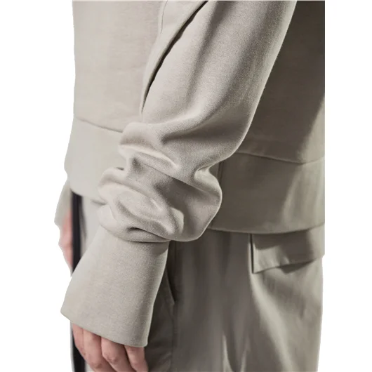 THOM KROM FELPA CON CAPPUCCIO E TASCHINO