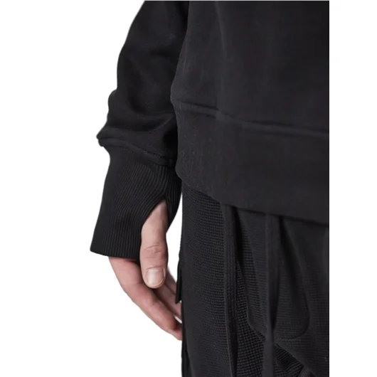 THOM KROM FELPA CON CAPPUCCIO IN COTONE