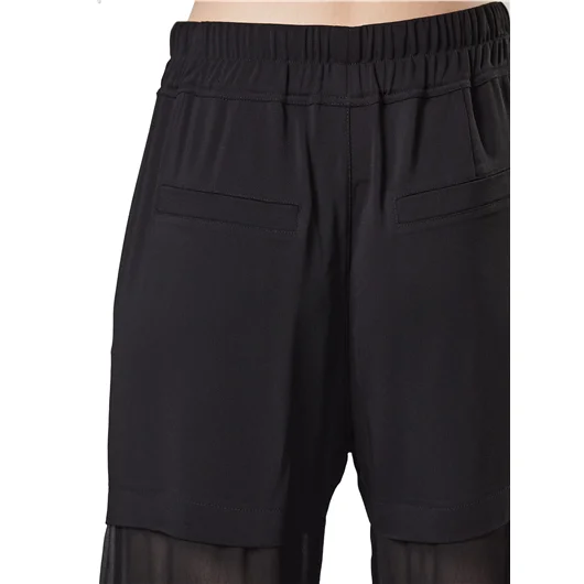 THOM KROM PANTALONI SEMITRASPARENTI IN RAYON
