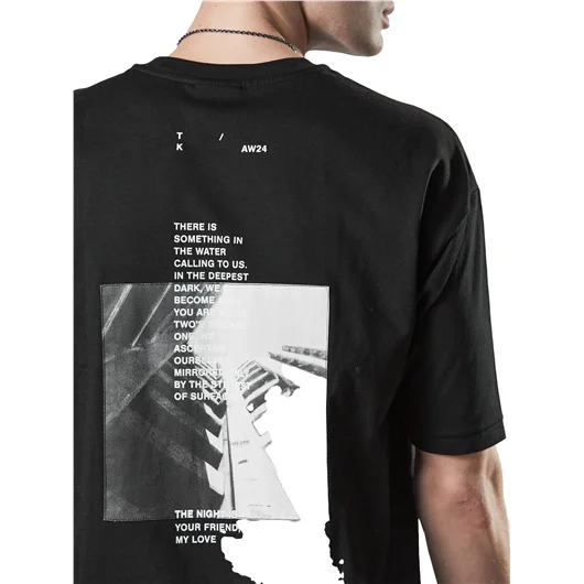THOM KROM T-SHIRT CON STAMPA GRAFICA