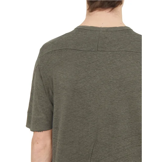 THOM KROM T-SHIRT IN COTONE LINO