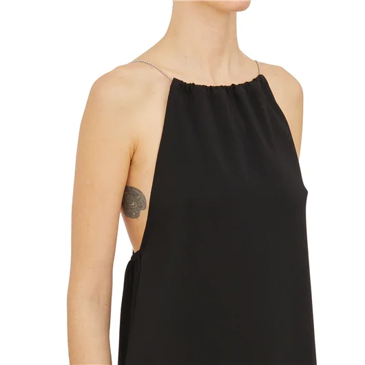 THOM KROM TANK TOP CON SPALLINE IN METALLO