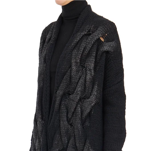 TOTALLY.H CARDIGAN IN LANA MERINOS