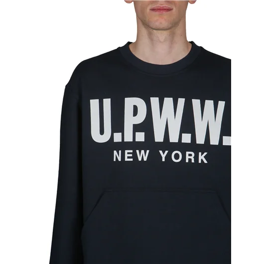 U.P.W.W. FELPA CREWNECK CON INSERTI