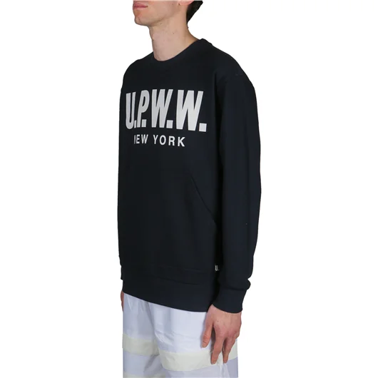 U.P.W.W. FELPA CREWNECK CON INSERTI