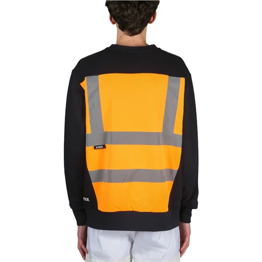 U.P.W.W. FELPA CREWNECK CON INSERTI