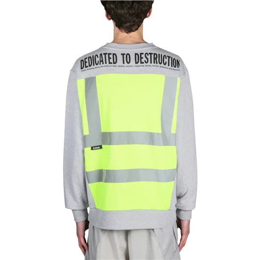 U.P.W.W. FELPA CREWNECK CON INSERTI