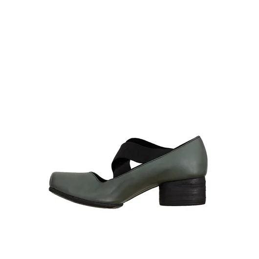 UMA WANG BALLERINA IN PELLE TACCO MEDIO