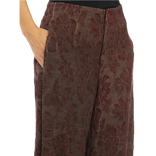 UMA WANG PANTALONE POLLOCK IN LINO