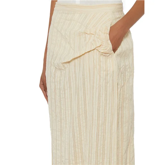 UN-NAMABLE GONNA IN LINO E SETA