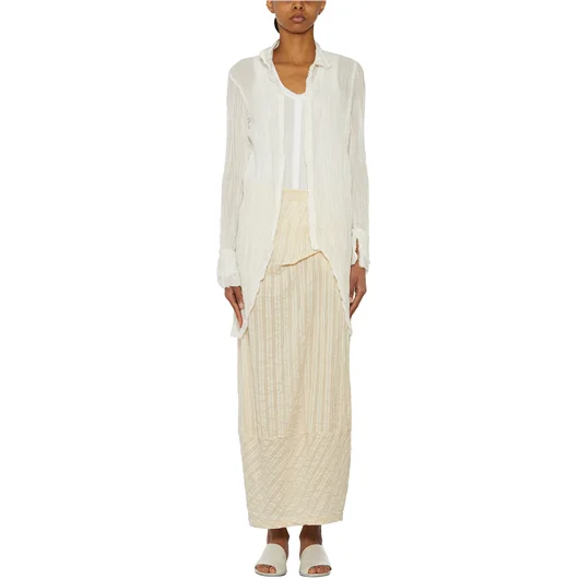 UN-NAMABLE GONNA IN LINO E SETA