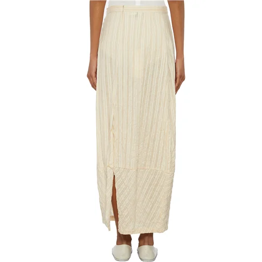 UN-NAMABLE GONNA IN LINO E SETA