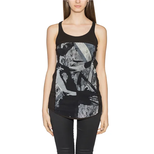 VOODOOEIGHT CANOTTA CON PANNELLO STAMPATO