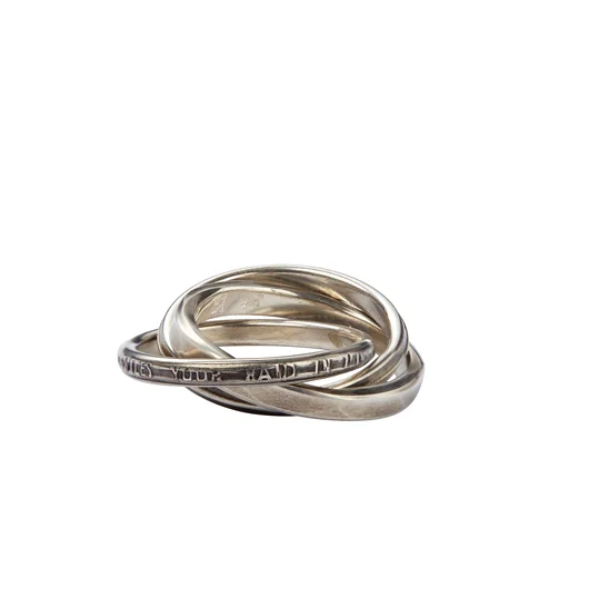 WERKSTATT:MUNCHEN SET TRE ANELLI IN ARGENTO 925