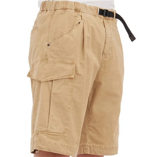 WHITE SAND BERMUDA CARGO IN COTONE