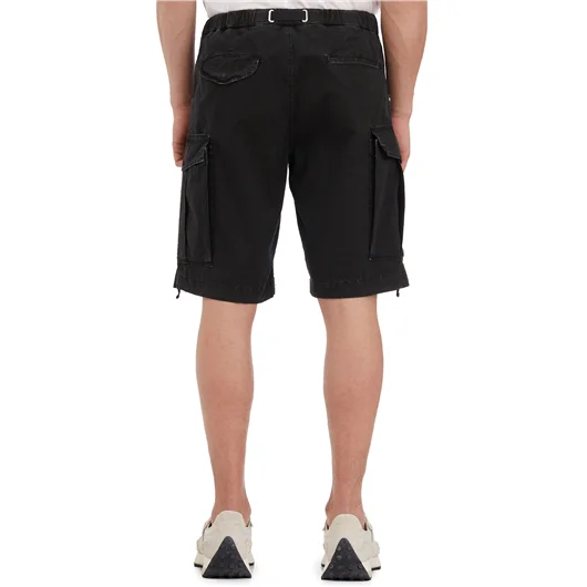 WHITE SAND BERMUDA CARGO IN COTONE