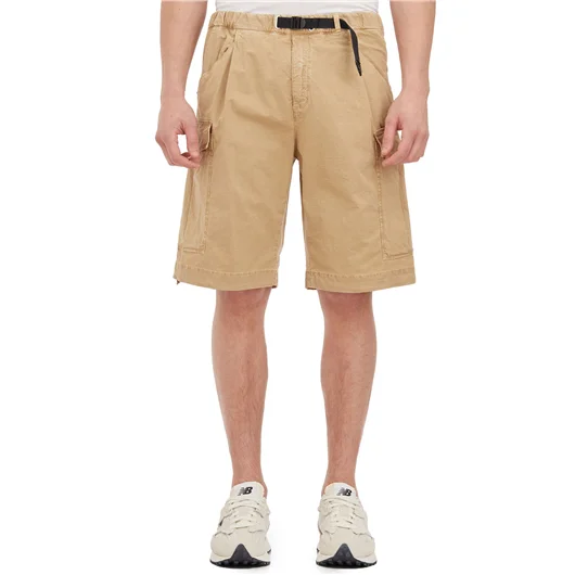 WHITE SAND BERMUDA CARGO IN COTONE